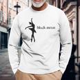 ブラックスワンレイクバレエバレリーナポワントダンスダンサーグラフィック 長袖Tシャツ 高齢者への贈り物