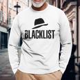ブラックリストハットアイコン 長袖Tシャツ 高齢者への贈り物
