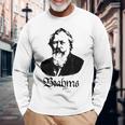 ブラームス ヨハネス・ブラームス クラシック音楽 長袖Tシャツ 高齢者への贈り物