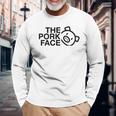 ポークフェイス 長袖Tシャツ 高齢者への贈り物