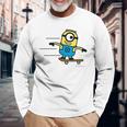 ミニオン Minionkateboard Carl 長袖Tシャツ 高齢者への贈り物