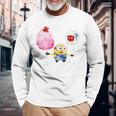 ミニオン Water Colorcotton Candy Bob 長袖Tシャツ 高齢者への贈り物