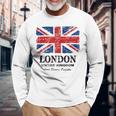 ユニオンジャック 英国の国旗 グレートブリテン ロンドン Union Jack 長袖Tシャツ 高齢者への贈り物