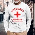 ライフガード ボンダイビーチ、シドニー、オーストラリア 長袖Tシャツ 高齢者への贈り物