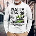 メンズ ラリーレース 父 ファニー ラリーカー レーシング お父さん 長袖Tシャツ 高齢者への贈り物