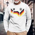 レトロなドイツシャツサッカージャージードイツ 長袖Tシャツ 高齢者への贈り物
