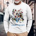 ワシリーカンディンスキー抽象芸術 長袖Tシャツ 高齢者への贈り物