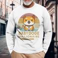 ヴィンテージ 面白い Baby Doge Millionaire Miner Baby Doge 長袖tシャツ 長袖Tシャツ 高齢者への贈り物