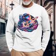 宇宙飛行士 惑星 科学 メンズ 宇宙 アート 宇宙飛行士 長袖tシャツ 長袖Tシャツ 高齢者への贈り物