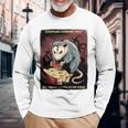 日本ホラーオポッサムアニメ レトロ 数え切れないほどの恐怖が待ち受けている 長袖tシャツ 長袖Tシャツ 高齢者への贈り物