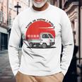 日本ミニトラック 軽自動車 キャブ オーバー コンパクト 四駆 オフロード トラック 長袖Tシャツ 高齢者への贈り物