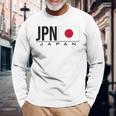 日本国旗 日本の国コード Jpnports Games アスリート 長袖Tシャツ 高齢者への贈り物