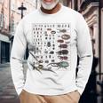 昆虫コレクション種ヴィンテージバグチャート昆虫学 長袖Tシャツ 高齢者への贈り物