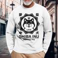 犬 メンズ レディース かわいい おもしろ いぬ イヌ しば犬 シバ犬 柴犬 芝犬 犬好き 柴犬好き 長袖Tシャツ 高齢者への贈り物