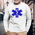 緊急医療レスポンダー Ems Emt 長袖tシャツ 長袖Tシャツ 高齢者への贈り物