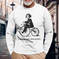 自転車に乗ったベートーベン ルートヴィグバン ベートーベン 長袖Tシャツ 高齢者への贈り物