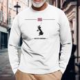 英国の国旗と地図と国の名前 イギリス 長袖Tシャツ 高齢者への贈り物
