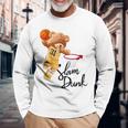 面白いテディベア スラムダンク テディベア バスケットボール 長袖Tシャツ 高齢者への贈り物