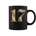 17 セブンティーン 誕生日 お気に入り 数字 フルール・ド・リス デザイン コーヒーマグ