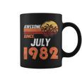 1982年7月から素晴らしい。男女の誕生日。 コーヒーマグ