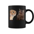 2匹の猫がミームを話す コーヒーマグ