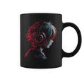 Anime Manga Gráfico Auriculares Ilustraciones Anime Taza de café