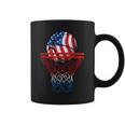 Basketball American Patriotic 4Th Of July Us Flag Boys Coffee Mug