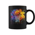 Basketball Colorful Drip Graphic Coffee Mug