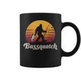 Basssquatch ビッグフット 釣り バス フォレスト シルエット コーヒーマグ