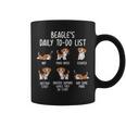 Beagle Daily To Doリストドッグ コーヒーマグ