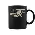 Bigfoot Deer Hunting Usa Flag Deer Hunting Buck Season Coffee Mug