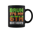 Birthday Boy Bruh It's My 6Th Birthday Video Game Pixel Coffee Mug