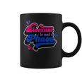 Bisexual Is Not A Phase Cute Bi Pride Flag Citas Divertidas Taza de café