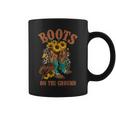 Boots On The Ground Western Southern Country Rodeo Cowgirl Coffee Mug