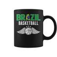 Brasil Baloncesto Fans Jersey Bandera Brasileña Deporte Amantes In Mangas Taza de café
