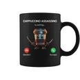 Capuchino Asesino Llamando Brainrot Italiano Brainrot Meme Taza de café