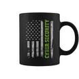 Ciberseguridad Bandera De EeUu Ingeniero Informático Programador Hacker Taza de café