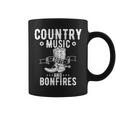 Country Music And Bonfire ウエスタンカントリーラインダンスブーツ コーヒーマグ
