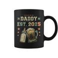 Daddy Est 2025 年のパパ 初めての父の日 新しい父親 若い父親 コーヒーマグ