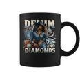 Denim And Diamonds African Melanin Swag Cowgirls Western Coffee Mug