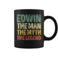 Edwin The Man The Myth The Legend シャツ ファーストネーム Edwin コーヒーマグ