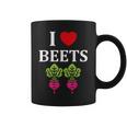 Food Humor Beetrootimpleegetable I Love Beets コーヒーマグ