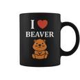 Baby Beavers Minimalist Cute I Love Beaver コーヒーマグ