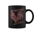 Pets Awesome Sauce With Picture Of Rooster Coffee Mug