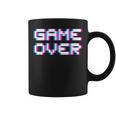 Game Over 8Bit ゲームオーバー 8ビットピクセル レトロヴィンテージビデオゲームグラフィック ゲーマー コーヒーマグ