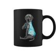 Gray Great Dane Tattoos I Love Dad Sitting Father's Day Coffee Mug