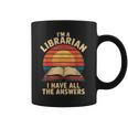 I'm A Librarian I Have The All Answers Retro Librarian コーヒーマグ