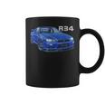 Jdm 車 R34 ベイサイド ブルー-Spec Ii コーヒーマグ