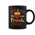 Just A Boy Who Loves French Fries フライドポテト じゃがいも ヴィーガン コーヒーマグ