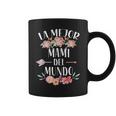 La Mejor Mami Del Mundo Español Mamá Floral Taza de café
